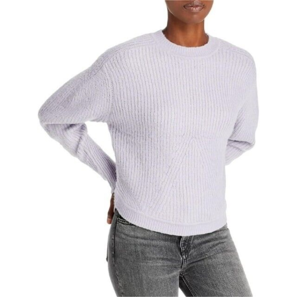AQUA Ribbed Knit Sweater